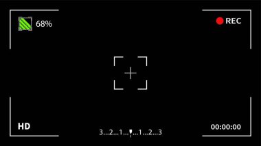  Video kamera vizör şablonu kaydetme.