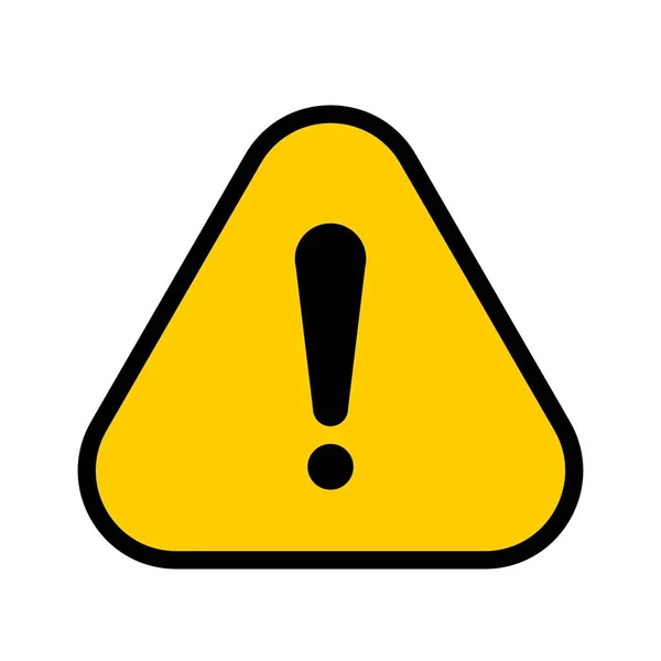 Vector yellow hazard warning symbol. — Stock Vector