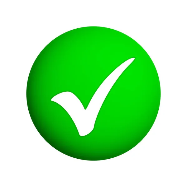 Zielona Ikona Znaku Kontrolnego Odznaka Wektorowa Gwarancji Akceptacji Jakości Zatwierdzone — Wektor stockowy