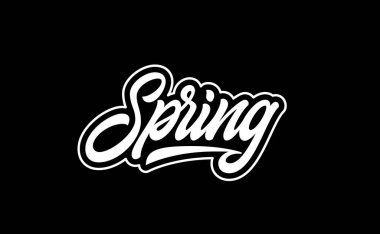 Bahar el harfleri. Modern hat baskısı.