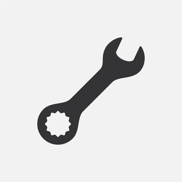 Wrench. Simple vector icon