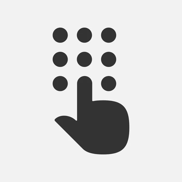 Gizli kodu girin. Basit vektör simgesi