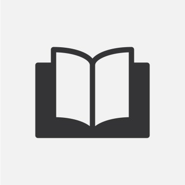 Kitap. Basit vektör simgesi