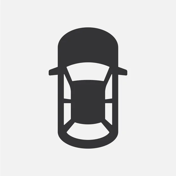 Araba, üstten görünüm. Vektör simgesi