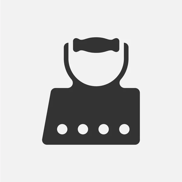 Buharlı Ütü. Vektör simgesi