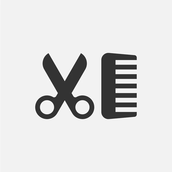 Berber Dükkanı. Düz vektör simgesi