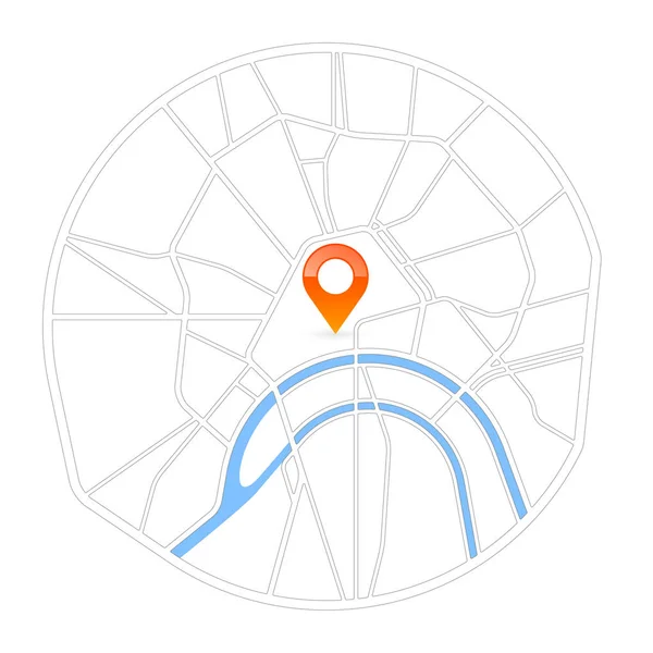 Moskova Merkezi Sadovoe halkalı, ana yollar ve Moskova Nehri Haritası