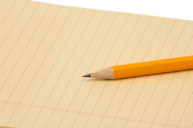 Not Defteri ve Kalem Beyaz Arkaplanda İzole Edildi