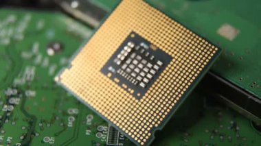 Close-up cpu bilgisayar işlemcisi