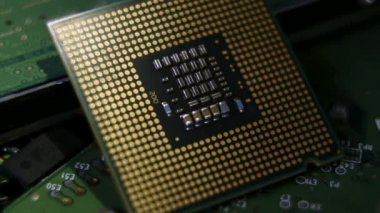 Close-up cpu bilgisayar işlemcisi