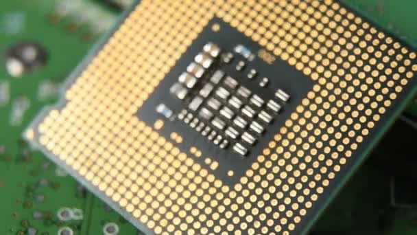 Cpu 计算机处理器的关闭 — 图库视频影像