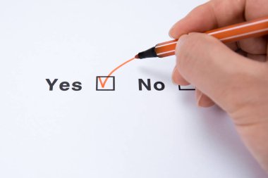 Evet ve Hayır, Evet'i seçin