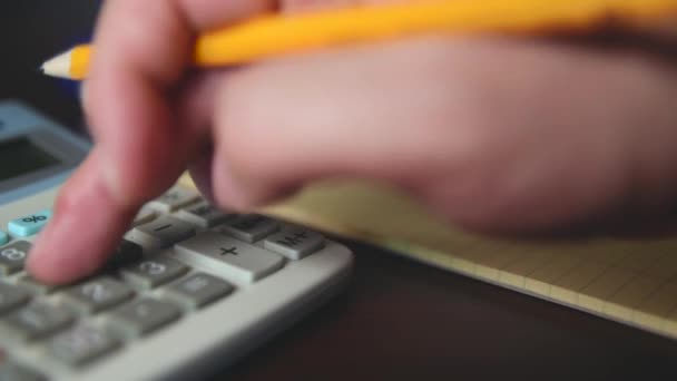 Homem Que Está Calculando Custo Comprar Carro — Vídeo de Stock