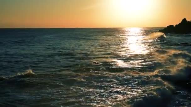 Прекрасный Восход Солнца Над Океаном Южная Корея Восходе Солнца Восточном — стоковое видео