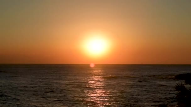 Wunderschöner Sonnenaufgang Über Dem Ozean Südkorea Sonnenaufgang Des Ostmeeres — Stockvideo