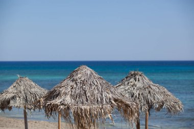 Kum plaj, Chrissi Adası Crete, Yunanistan.