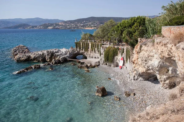 Rocky Beach Agios Nikolaos Crete Greece — Stock Photo, Image