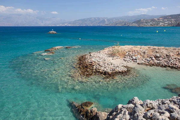 Rocky Beach Agios Nikolaos Crete Greece — Stock Photo, Image