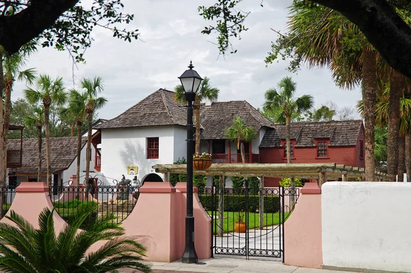 Augustine Florida October 2017 Green Courtyard Center Colonial Quarter Augustine — Stock Photo, Image