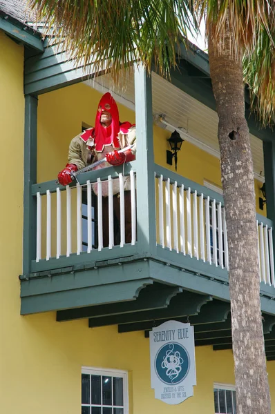 Decoraciones Halloween Escaparate Barrio Colonial Augustine Florida State Estados Unidos —  Fotos de Stock