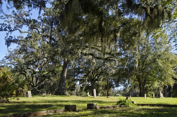 Cemitério Cidade Velha Tallahassee Cemitério Mais Antigo Cidade Estabelecido 1829 — Fotografia de Stock