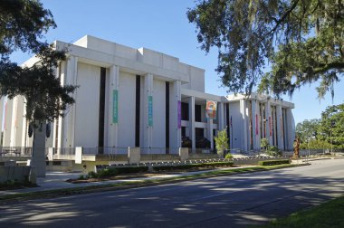 Tallahassee, Amerika Birleşik Devletleri - 24 Ekim 2017: Florida Tarih Müzesi, devlet Kütüphane ve Arşiv Binası, Florida State, ABD