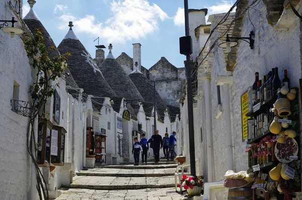 Alberobello Apulie Itálie Března 2018 Alberobello Malé Město Jižní Itálii — Stock fotografie