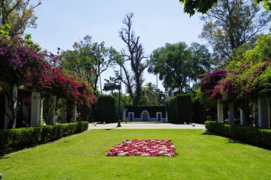 Seville, Endülüs/Ispanya-10 Mayıs, 2018-Sevilla Ispanya Plaza yakınındaki Park Parque de Maria Luisa