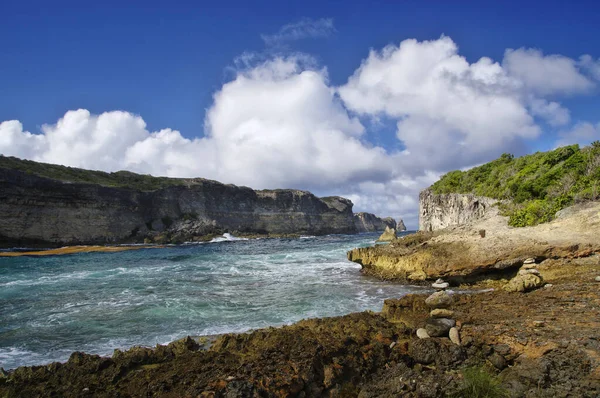 Utsikt mot Pointe de la Grande Vigie i Guadeloupe, Franska Västindien — Stockfoto