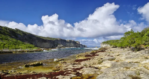 Pohled na Pointe de la Grande Vigie na Guadeloupe, Francouzská západní Indie — Stock fotografie