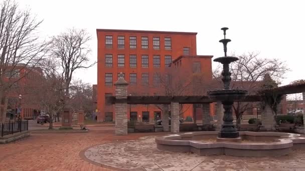 Syracuse New York États Unis Décembre 2018 Franklin Square Près Séquence Vidéo Libre De Droits