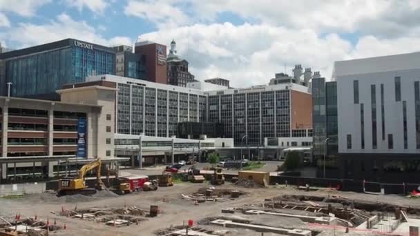 Syracuse New York États Unis Août 2020 Vue Chantier Construction — Video