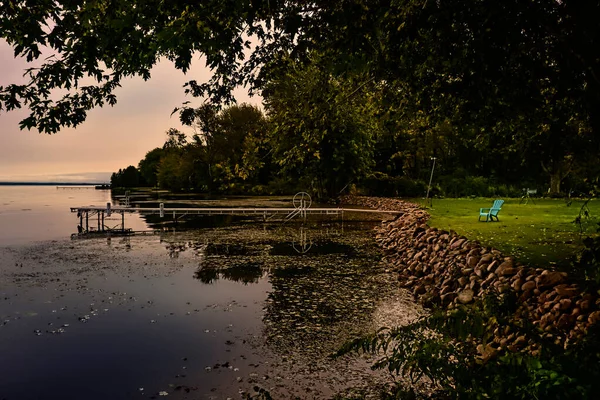 Blick Auf Den Oneida Lake Cicero New York Einem Ruhigen — Stockfoto