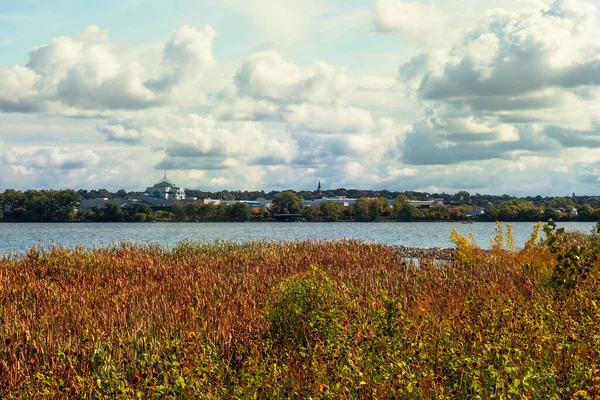 Uitzicht Vanaf Onondaga Lake West Trail Geddes New York Met — Stockfoto