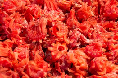 Arka plan Kuruyemiş, kurutulmuş hibiscus çiçek