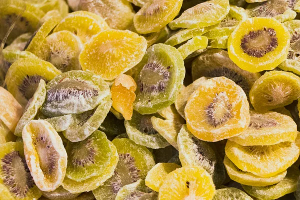 Kurutulmuş korunmuş kivi arka plan