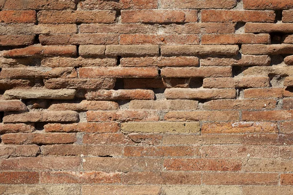 Çizikler, çatlaklar, toz, kırıklar, pürüzlülüğü ile eski kırmızı tuğla duvar dokusu arka plan. Grungy geniş Brickwall. Grunge kırmızı Stonewall background. Abstract Web Banner. Eski tuğla duvar. Dikişsiz tuğla dokusu. Arka plan tuğla. Duvar dokusu