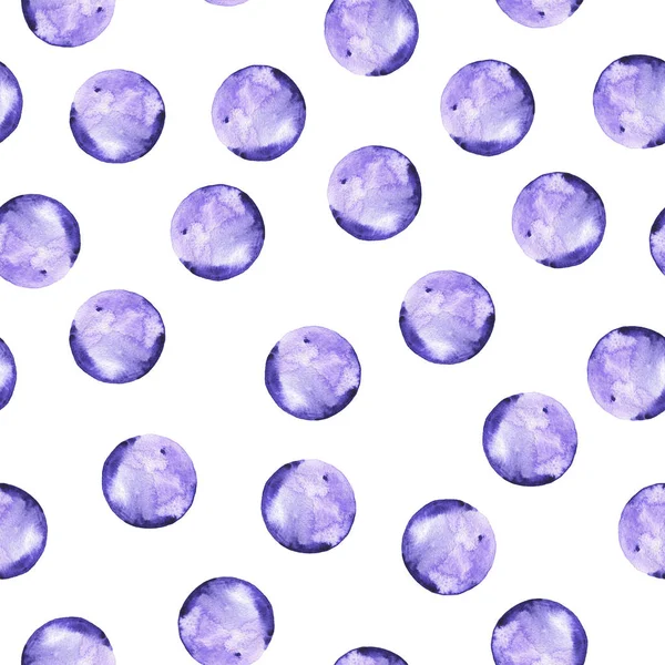 Nahtloses Muster Mit Violetten Und Roten Tupfen Auf Weißem Hintergrund — Stockfoto