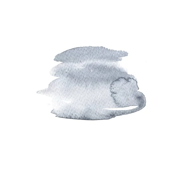 Macchia Astratta Disegnata Mano Isolata Sfondo Bianco — Foto Stock
