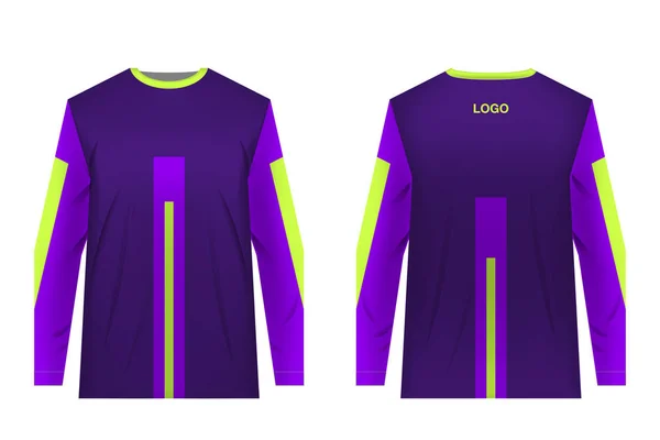 Jersey design sportwear — Stockový vektor