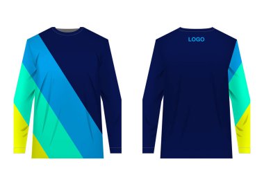 Dağ bisikleti için şablonlar jersey. Jersey motokros, aşırı Bisiklete binme, yokuş aşağı için. Süblimasyon baskı. Spor giyim tasarım. Tasarım Yarışması, takım giyiyor.