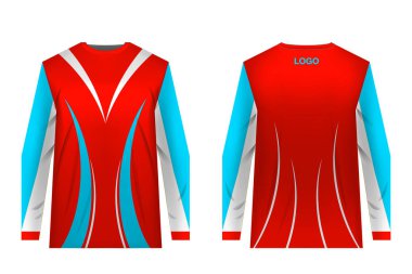 Dağ bisikleti için şablonlar jersey. Jersey motokros, aşırı Bisiklete binme, yokuş aşağı için. Süblimasyon baskı. Spor giyim tasarım. Tasarım Yarışması, takım giyiyor.