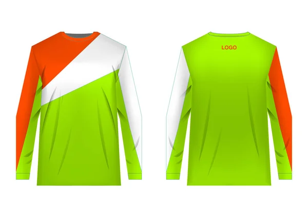 Plantilla de jersey de ropa deportiva — Vector de stock