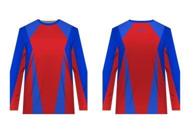 Süblimasyon baskı için şablonlar jersey. Spor giyim tasarım. Tasarım Yarışması, takım giyen, eğitim için.