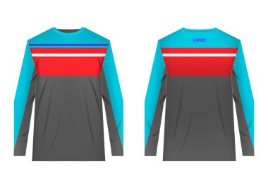 Dağ bisikleti için şablonlar jersey. Jersey motokros, aşırı Bisiklete binme, yokuş aşağı için. Süblimasyon baskı. Spor giyim tasarım. Tasarım Yarışması, takım giyiyor.