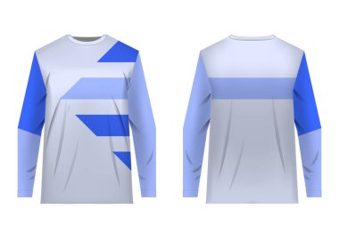 Dağ bisikleti için şablonlar jersey. Jersey motokros, aşırı Bisiklete binme, yokuş aşağı için. Süblimasyon baskı. Spor giyim tasarım. Tasarım Yarışması, takım giyiyor.