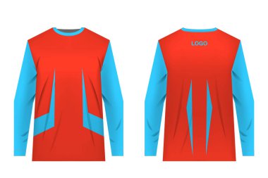 Süblimasyon baskı için tasarım. Jersey aşırı spor için. Kıyafetler, rekabet için. Takım veya club üniforma. Jersey için dağ bisikleti, motocross, Bisiklete binme, yokuş aşağı. Spor giyim kavramı, şablonları.