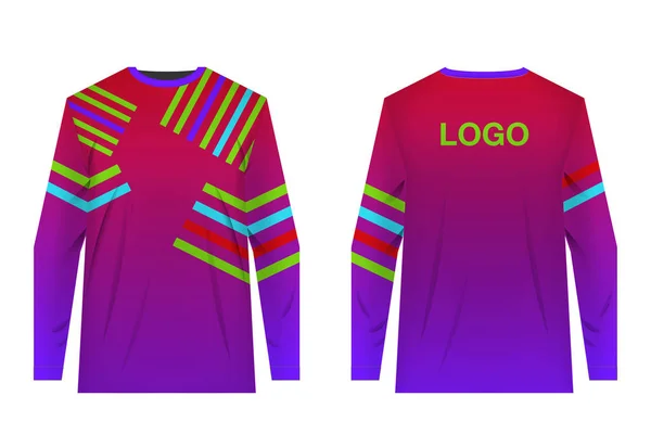 Ontwerp Voor Sublimatie Print Trui Voor Extreme Sporten Sportkleding Voor — Stockvector