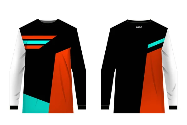 Impresión de sublimación de ropa deportiva — Vector de stock