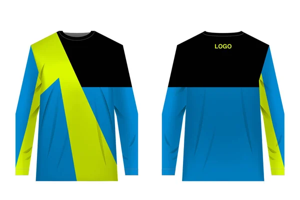 Design Para Impressão Sublimação Jersey Para Desporto Extremo Roupa Desporto — Vetor de Stock